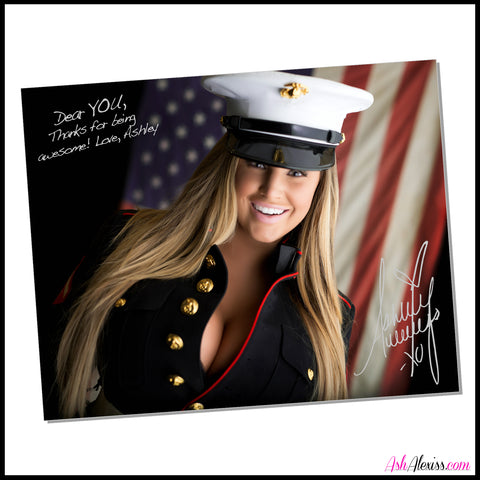 Autographed Military Print #001