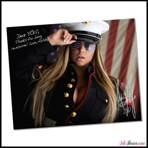 Autographed Military Print #003