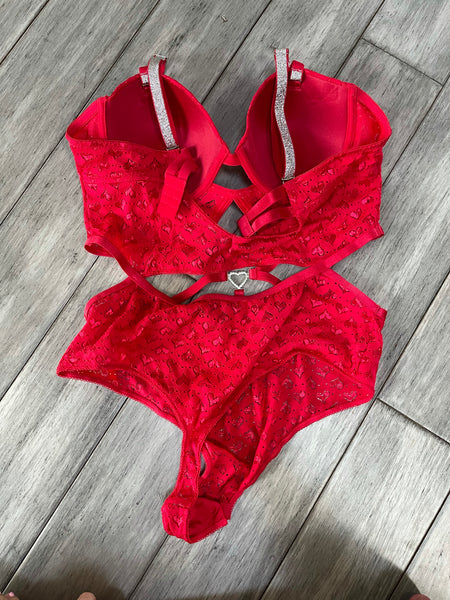 Ashley’s Personal Red Lingerie Teddy